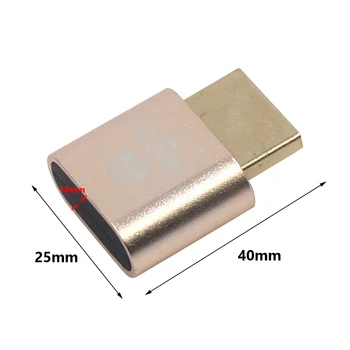 HDMI-Saderīgam lfd Displejs 4K 3840x2160 Lelli Plug Galvām Displejs Virtuālo Plug Lelli Emulatora Adapteris Bitcoin Mining