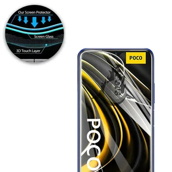 Hidrogelu Filmas Poco X3 Mi F2/m2 Pro Screen Protector Pocophone X3 F2/m2 Pro Xiaomi Poco M3 Hidrogel Filmu Ekrāna Aizsargs