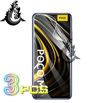 Hidrogelu Filmas Poco X3 Mi F2/m2 Pro Screen Protector Pocophone X3 F2/m2 Pro Xiaomi Poco M3 Hidrogel Filmu Ekrāna Aizsargs