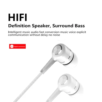 HIFI auss Mobilo Telefonu Austiņas Sporta Austiņas Regulējams Tilpums 3.5 mm Mūzikas Vadu Austiņas Xiaomi Sumsung Huawei