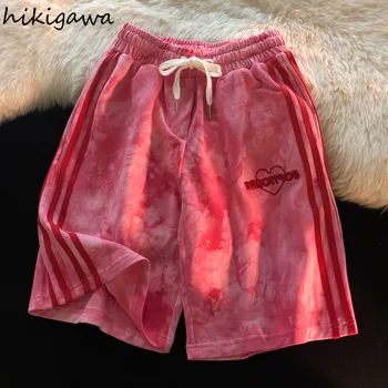 Hikigawa Sieviešu Augstās Starām. Bikses Vaļīgas, Sieviešu Apģērbs, Vīriešu Bikses Japānas Modes Femme Pantalon 2021. Gada Vasaras Īso Elsas