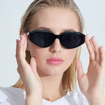 HKNA Mazo Cateye Saulesbrilles Sieviešu Luksusa Retro Brilles Sievietēm Zīmola Dizaineru Saulesbrilles Vīriešiem/Sievietēm Oculos De Sol Feminino