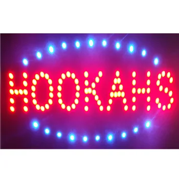 Hookahs Dūmu Veikalā, Led Neona Zīme karstā pārdošanas zīme pasūtījuma neona zīmes uzkrītošā saukļiem kuģa iekštelpu izmērs 19