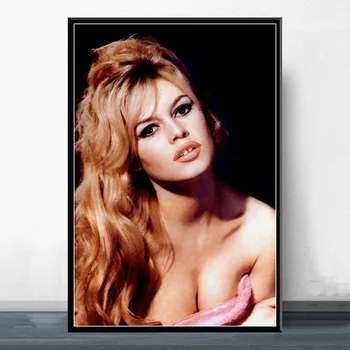 Hot Sexy Brigitte Bardot Filmu Zvaigzne Actrice Modelis Audekla Plakāta Izdrukas, Foto Portrets Foto 'S Bārs, Kafejnīca Sienas Art Sienas Dekori