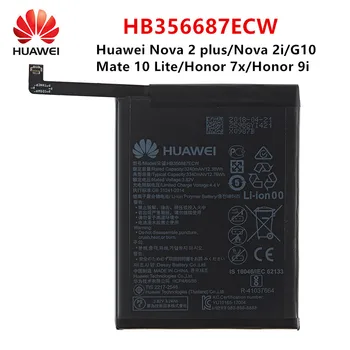 Hua Wei Oriģinālā HB356687ECW 3340mAh Akumulatoru Huawei Nova 2 plus Nova 2i Huawei G10/Mate 10 Lite/ Gods 7x/9.i +Instrumenti