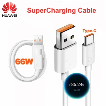 Huawei Mate 30 Sākotnējā 66W SuperCharge USB Type C Ātru Datu Uzlādes Kabelis Priekš Nova 7 Mate 20 30 40 P30 P40 Pro Godu 30 30S