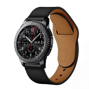 Huawei skatīties gt 2 siksnas par Samsung Galaxy Skatīties 46mm Rīku S3 pierobežas ādas band 22mm skatīties josla Sporta aproce watchband 46