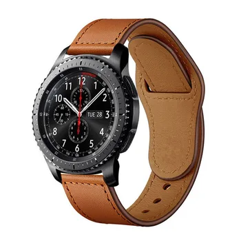 Huawei skatīties gt 2 siksnas par Samsung Galaxy Skatīties 46mm Rīku S3 pierobežas ādas band 22mm skatīties josla Sporta aproce watchband 46