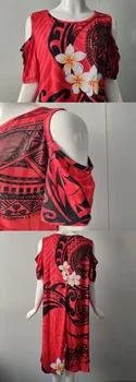 Hycool Polinēzijas Cilšu Dizainu Dāmas Kleitu Pielāgot Samoa Iespiesti Īsām Piedurknēm Kleita Elegants Kleitas Vairumtirdzniecības Zemu Cenu Kleitu