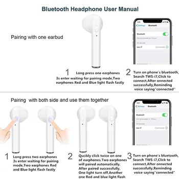 I7s TWS Bezvadu austiņas Bluetooth 5.0 Austiņas sporta Earbuds Austiņas Ar Mic visiem smart Tālrunis Xiaomi Samsung, Huawei LG