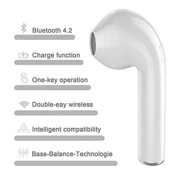 I7s TWS Bluetooth Austiņu ausī Bezvadu Austiņas Mini Mūzikas, Sporta Earbuds, Austiņas Ar Mikrofonu Android, IOS viedtālruņi