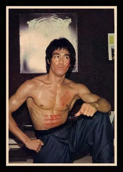 Ideāls JL Bruce Lee Plakātu Sienas Uzlīmes Vintage Plakātu, Izdrukā Augstas Kvalitātes Bāra Un Mājas Dekoru LXLHB01