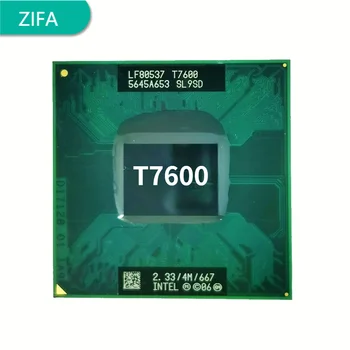 Intel Core 2 Duo T7600 SL9SD 2.3 GHz Dual-Core Dual-Diegi CPU Procesors 4M 34w atbilst Ligzda M / mPGA478MT