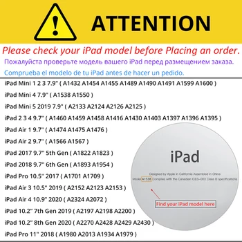 IPad 10.2 2019 2020 Lietā par iPad Gaisā 1 2 Cover for iPad mini 5/4/3/2 Lietā par iPad 9.7 2017/2018 Vāks priekš iPad 2/3/4 Būtiska