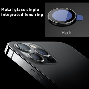 IPhone 12 Pro Max 12 Mini Atpakaļ metāla Kameras Len Rūdīts Stikls iPhone 12pro 12mini Gadījumā Aizsardzības Gredzenu Ekrāna Aizsargs