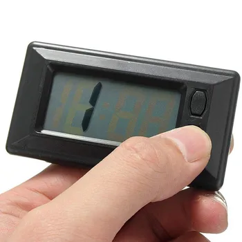 Ir 2021. Augstas kvalitātes Ultra-Plānām LCD Digitālais Displejs Paneļa Pulkstenis ar Kalendāru 75x40x10mm Auto Paneļa Pulkstenis Dropship #10443
