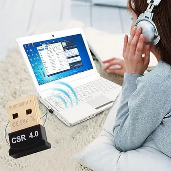 Ir 2021. Bezvadu USB Bluetooth Adapteris Datoru, Bluetooth Dongle USB Bluetooth 4.0 DATORU Adapteri, Bluetooth Uztvērēju, Raidītāju