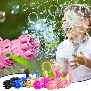 Ir 2021. Bērniem Gatling Burbulis Lielgabalu Rotaļlietas Vasaras Automātisko Ziepju Ūdens Burbuļu Mašīna, Lai Bērniem, Mazbērniem Iekštelpu Āra Kāzu Burbulis
