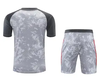 Ir 2021. dažādām īsām piedurknēm uzvalks sērijas vīriešu īsām piedurknēm dziesmu uzvalks futbola treniņu tērps, T-krekls, šorti futbola tērps, tērps