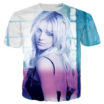 Ir 2021. Dziedātāja Britnija Spīrsa 3D Iespiests T-krekls Unisex Modes Casual Stila Tshirt Vīrieši Sievietes Harajuku Streetwear Lielgabarīta Topi