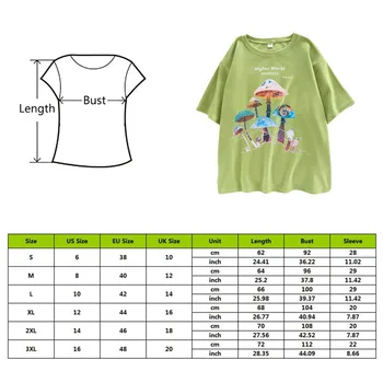 Ir 2021. Harajuku Ikdienas Džemperis, T-krekls Sievietēm Vīriešu Modes Top Krāsains Sēņu Print T-krekls Ielu Ikdienas Streetwear Modes