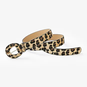 Ir 2021. Jaunas Punk Leopard veidots valnītis, Sievietēm Čūska Drukāt Jostas PU Ādas D Gredzenu Sprādzes Jostu Dāmas Sieviešu jostas Jress Piederumi