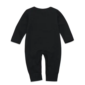 Ir 2021. Jaundzimušā Bērna Baby Boy Meitene Pogu Vēstuli Romper Jumpsuit Playsuit Apģērbu, Siltu Mazuli, Indeksēšanu Uzvalks Детская Одежда