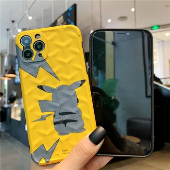 Ir 2021. JAUNI Pokemon Pikachu Mobilo Telefonu Gadījumā Karikatūra Silikona Aizsardzības Vāks iphone7 8 SE X XS XR 11 12 11pro 12pro 12mini