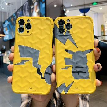 Ir 2021. JAUNI Pokemon Pikachu Mobilo Telefonu Gadījumā Karikatūra Silikona Aizsardzības Vāks iphone7 8 SE X XS XR 11 12 11pro 12pro 12mini
