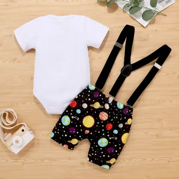 Ir 2021. Jauno Vasaras Zīdaiņu Baby Zēni Meitenes Star Romper+Tauriņu Zeķu Bikses Dzimšanas Dienas Tērpiem Komplekts Zīdaiņu Apģērbu Komplekts Dāvanas#4