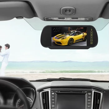 Ir 2021. Jauns Atpakaļgaitas Parkošanās sistēma 7 collu TFT LCD Ekrāns, Auto Monitors atpakaļskata spogulis+ Nakts Redzamības Atpakaļskata kamera izvēles Screan