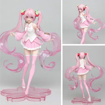 Ir 2021. Jaunu 23cm Anime Darbības Rādītāji Sakura Rozā spoku PVC Darbības Rādītāji Meitenes Jauki Modeli, Rotaļlietas, Savākt Dāvanas Chirdren