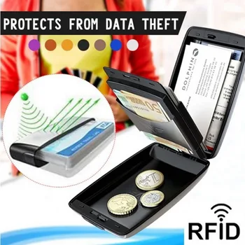 Ir 2021. Jaunu Alumīnija, Metāla, Bankcard Bloķēšana, Cietā Lietā Maka Kredītkarti Anti-RFID Skenēšanas Aizsargātu Turētājs Vīriešiem un Sievietēm