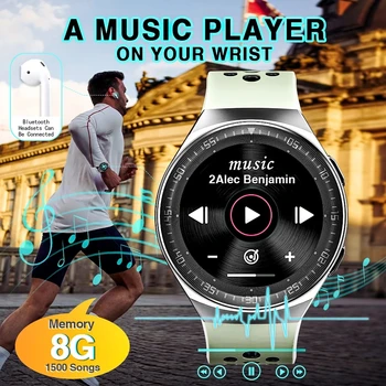 Ir 2021. Jaunu Bluetooth Zvanu Smart Skatīties Vīrieši 8G Atmiņas Karte, Mūzikas Atskaņotājs smartwatch Android, ios Tālrunis Ūdensizturīgs Fitnesa Tracker