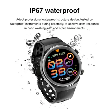 Ir 2021. Jaunu EKG Smart Skatīties Vīrieši Bluetooth Zvanu ar skārienekrānu IPX7 Ūdensizturīgs Sporta Smartwatch Android, IOS 30 Dienas Gaidīšanas