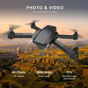 Ir 2021. Jaunu F97 RC Dūkoņa 4K IZŠĶIRTSPĒJAS Dual Kameras Platleņķa Fotografēšanas WIFI FPV 360 Grādu Roll Galvām Režīmā Salokāms Quadcopter Bērniem Rotaļlietas
