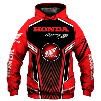 Ir 2021. Jaunu Honda Vīriešu pelēkā vārna 3D Drukāšanas Top Sporta Harajuku Jaka Augstas Kvalitātes Vīriešu Sporta Krekls Lielgabarīta Streetwear