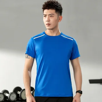 Ir 2021. Jaunu Kompresijas T-Krekli 8 Krāsas Vīriešu Skriešanas Krekls Vingrošanas Apmācības T Krekls Elpojošs Darbojas Fitnesa Sporta T Krekls