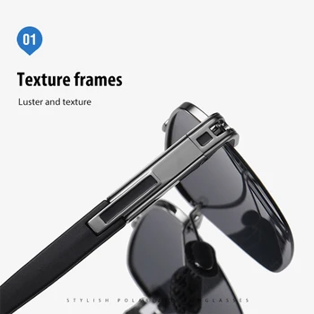 Ir 2021. Jaunu Laukumā Polarizētās Saulesbrilles, Modes Luksusa Polar Saulesbrilles Vīriešiem Vintage Brūna Gafas De Sol Polarizadas Brilles Bril