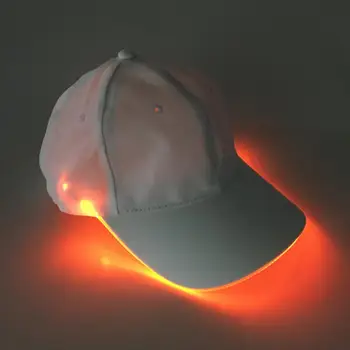 Ir 2021. Jaunu Modes Unisex tīrtoņa Krāsu LED Gaismas Beisbola Cepure Ziemassvētku Puse naģene