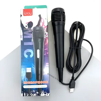 Ir 2021. Jaunu USB Vadu, Mikrofons Nintendo Slēdzis NS PS4 vai Xbox PC Datora Kondensatoru Ierakstu Karaoke Mikrofons Microfone Ultra-wide