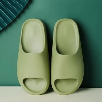 Ir 2021. Jaunu Vīriešu Čības Iekštelpu Mājās Vasarā Pludmale Ourdoor Slaidi Dāmas Slipers Platforma, Mūļu Kurpes Sieviete Dzīvokļi Zapatos Mujer De