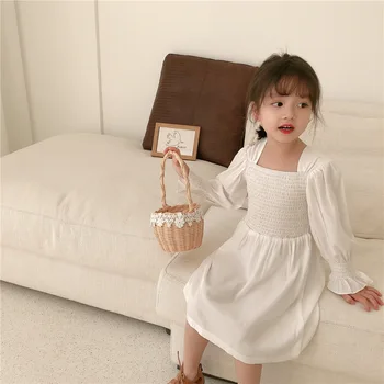 Ir 2021. Jaunā Pavasara vasaras meitene pleds Princese kleitas bērnu bērni bērnu ikdienas izšūšanas birthday party kleitas