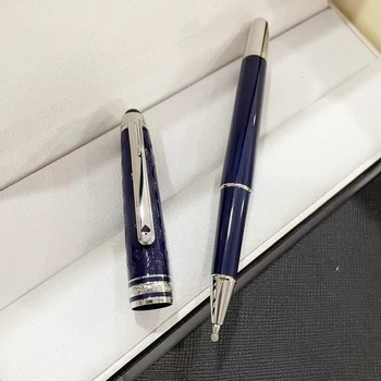 Ir 2021. jaunāko pokera ziedu zilā sveķu lodīšu pildspalvu korejas kancelejas mb gēla pildspalvas biroja piederumi