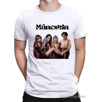 Ir 2021. Karstā Goth Måneskin Damiano David Maneskin T Krekli Grafiskais Izdrukāt T-Krekls Cilvēks Apģērbu Harajuku Streetwear Gadījuma T krekls
