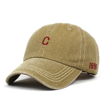 Ir 2021. Kokvilnas C Burtu Izšuvumi Beisbola cepure Regulējams Āra Snapback Cepures Vīriešiem un Sievietēm 257