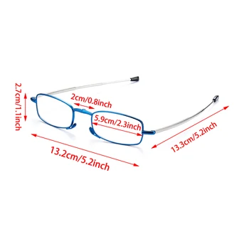 Ir 2021. Locīšanas Lasīšanas Brilles Ar Lietā Vīrieši Sievietes Teleskopiskie Rotācijas Vecuma Tālredzība Brilles Zilā Gaisma Pretbloķēšanas Briļļu +1.0~+4.0