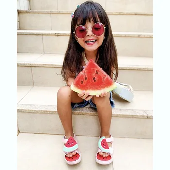 Ir 2021. Meiteņu Sandales Melissa bērnu apavi zemeņu arbūzs spin avokado augļi vasaras zēniem un meitenēm dzīvoklis apavi