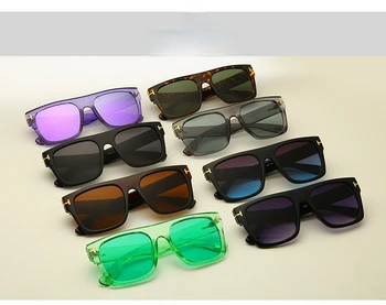 Ir 2021. Modes Cool Augstas Kvalitātes Square Style Toms Saulesbrilles Vīriešiem/Sievietēm Vintage Pop ins, Saules Brilles Oculos De Sol