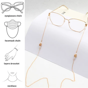 Ir 2021. Modes Metāla Brilles, Ķēdes Turētājs Kaklarota Saulesbrilles neslīdoša Siksniņa Dekoru Lasīšanas Brilles Turētājs Siksniņa Bize, Brilles